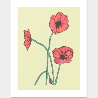 Red Poppies Posters and Art